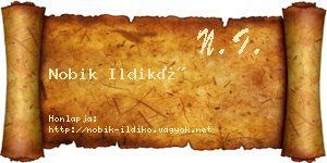 Nobik Ildikó névjegykártya